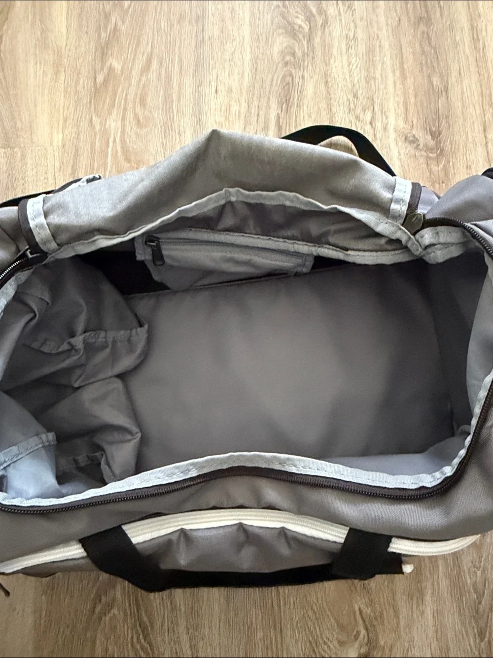 Under Armour Gray and Black Storm Duffel Bag
